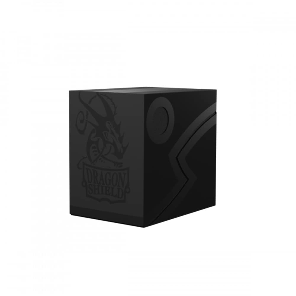 Arcane Tinmen Dragon Shield Double Shell - Shadow Black/Black Deck Box