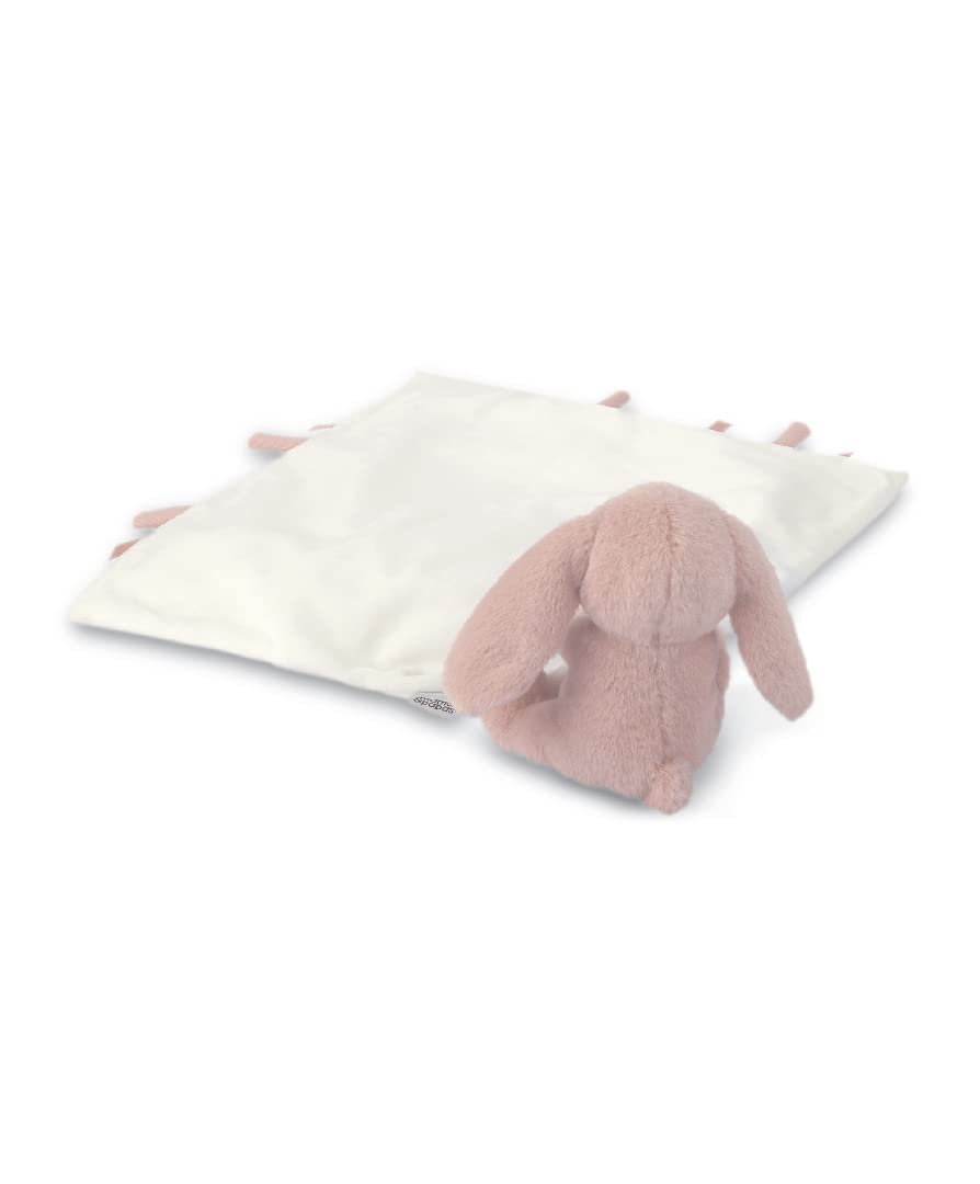 Mamas & Papas Pink Bunny Comforter - Super Soft Faux Fur Plush for Babies & Toddlers