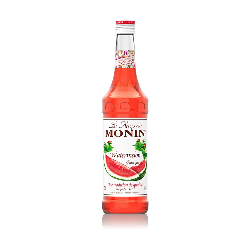 MONIN Watermelon Syrup 700ml - Vegan, Halal, Kosher - Natural Flavour, Allergen-Free Beverage Syrup