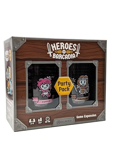Heroes of Barcadia Party Pack Expansion for Rollacrit Corp Drinking Dungeon Game