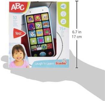 ABC Smart Phone Toy - Lights Up & 25+ Sounds for Toddlers 12-36 Months