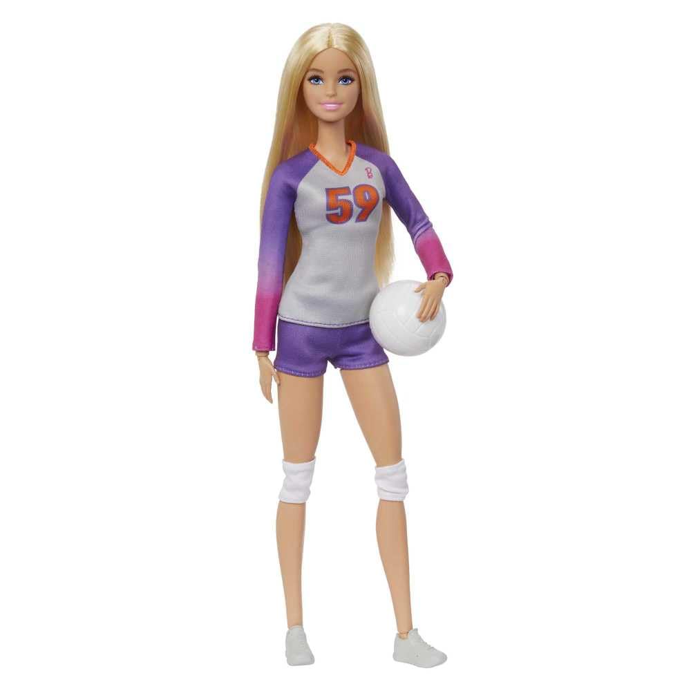 Barbie Made to Move Volleyball Player Doll with Uniform & Ball - HKT72