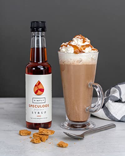 Simply Speculoos Caramelised Biscuit Syrup, Vegan & Nut Free Flavoured Syrup 250ml