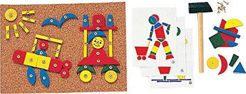 Tobar Tap Tap Art - Wooden Craft Set with 100+ Pieces for Creative Play