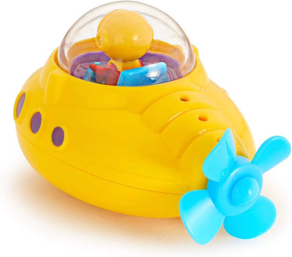 Munchkin Undersea Explorer Bath Toy - Fun Yellow Submarine for Toddlers 12M+