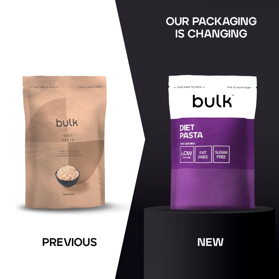 Bulk Diet Pasta Konjac Glucomannan 200g - Low Calorie Pasta with 10 kcal per 100g