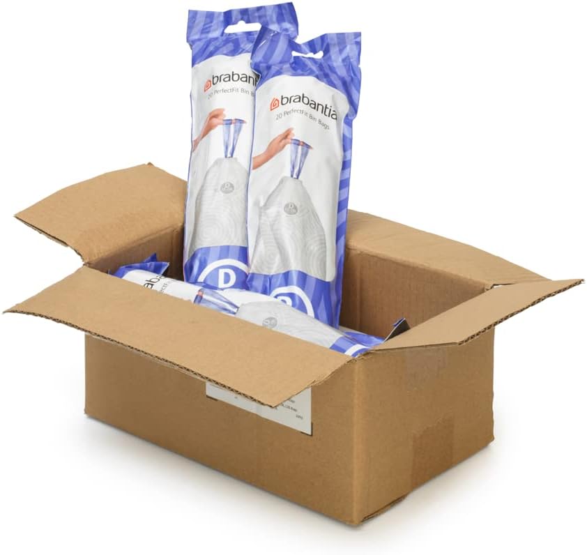 Brabantia - PerfectFit Bin Liners Multipack (Size D/15-20 Litre) Thick Plastic