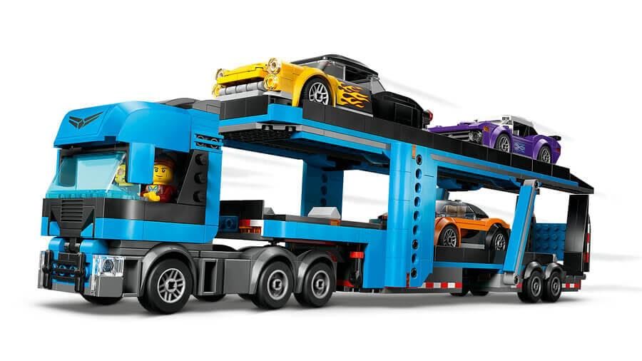 LEGO City Car Transporter Truck with Sports Cars - 998-Piece Building Set for Ages 7+