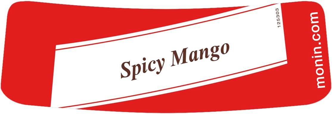 MONIN Spicy Mango Syrup 700ml - Vegan, Halal, Kosher - Cocktail & Mocktail Ingredient