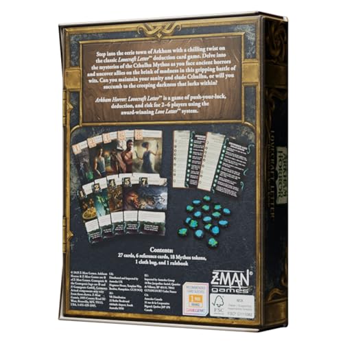 Z-Man Games Arkham Horror: The Lovecraft Letter Card Game