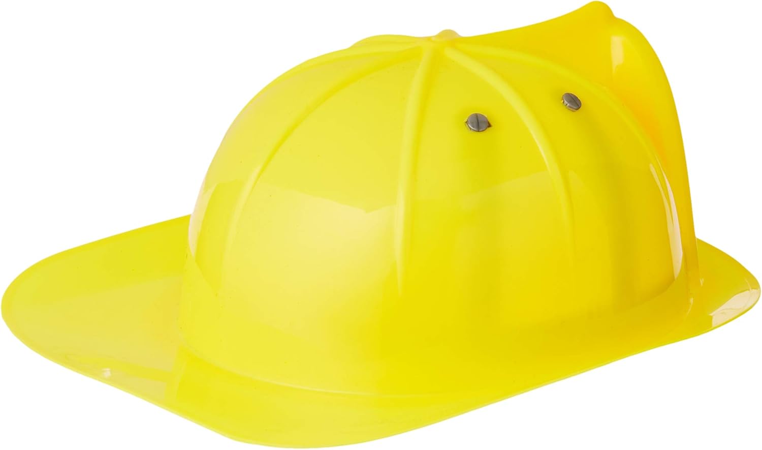 Fire Chief Rescue Helmet - Yellow Plastic Dress-Up Hat for Kids