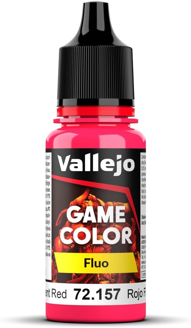 Vallejo Game Color 18ml Fluorescent Red - Model Building Paint