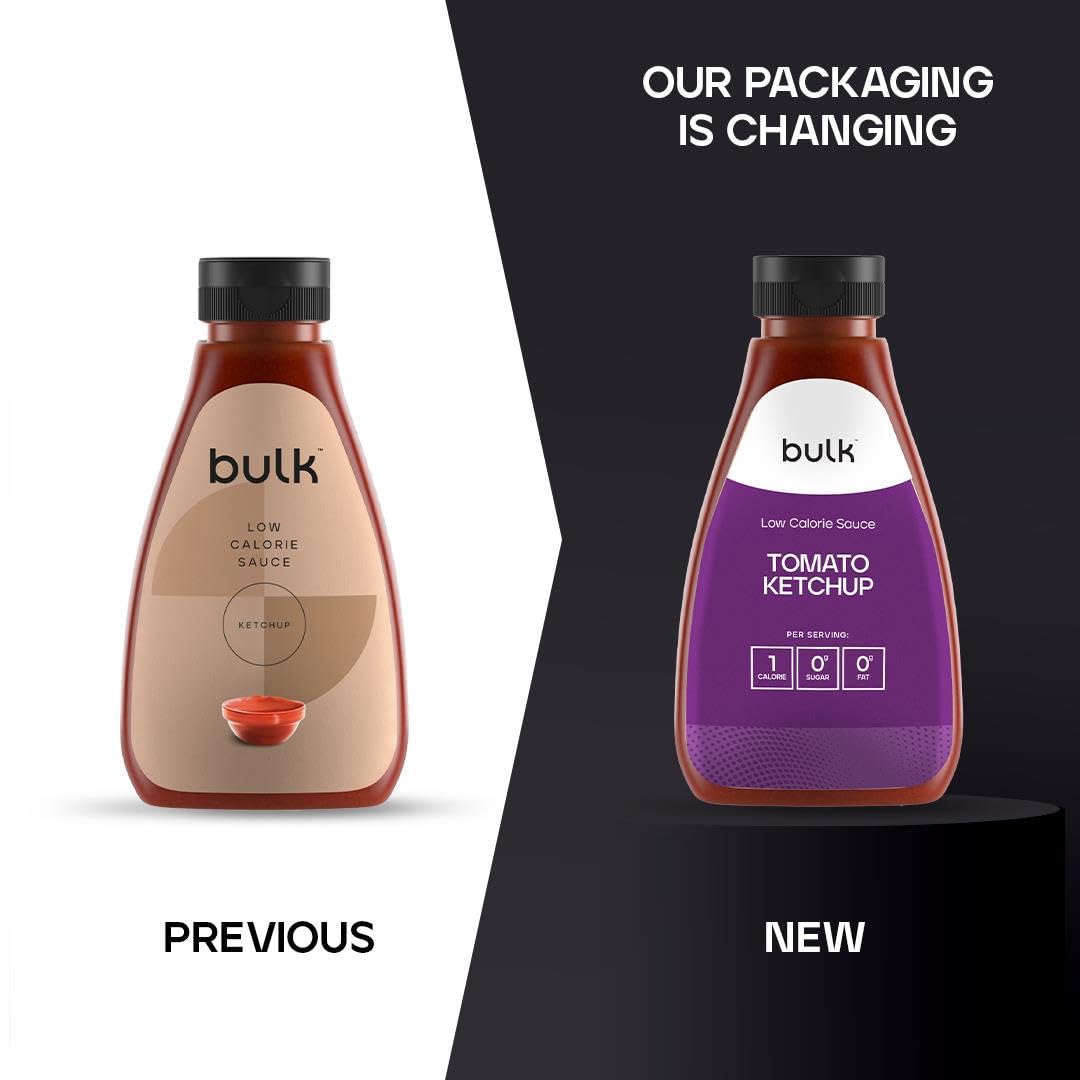 Bulk Low Calorie Tomato Ketchup Sauce, 425g, Low Sugar, Fat-Free, 1 kcal per Serving