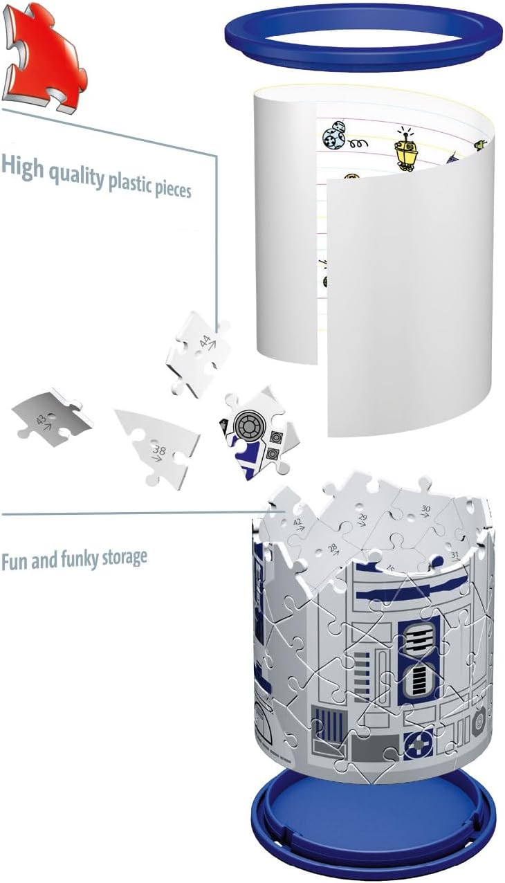 Ravensburger Star Wars R2-D2 3D Jigsaw Puzzle - 54-Piece Buildable Model for Kids & Adults