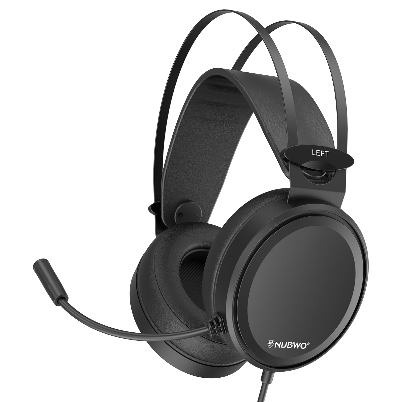 NUBWO N7 Gaming Headset - 50mm Drivers, Noise-Isolating Mic, Wired for PS4, Xbox One, PC, PS5, Nintendo Switch