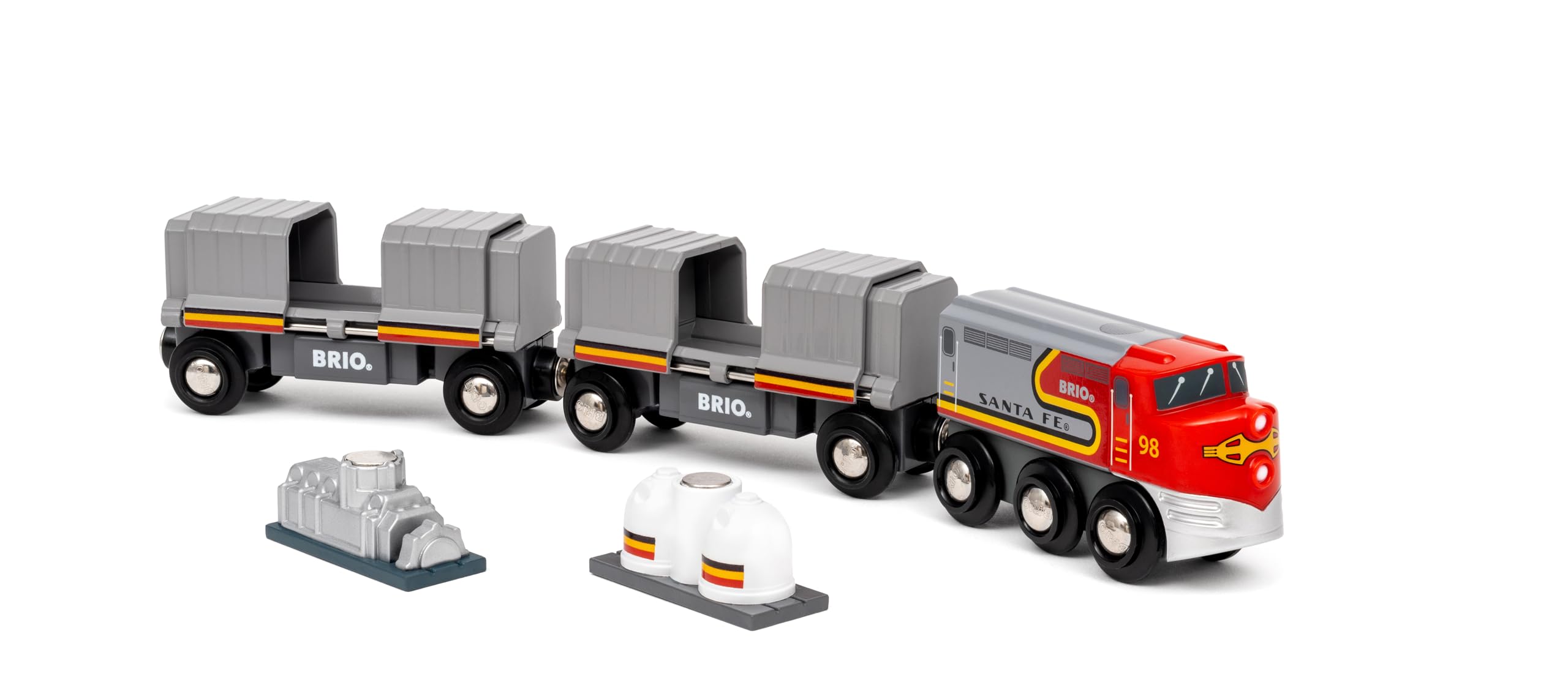 BRIO World 36089 Santa Fe Train - Wooden Railway Playset for Ages 3+