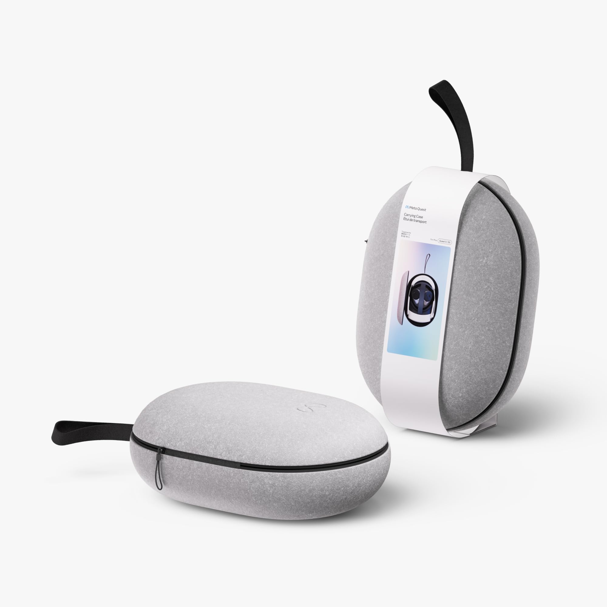 Meta Quest Carrying Case for Quest 3/3S – Protective Felt Shell with Organized Storage