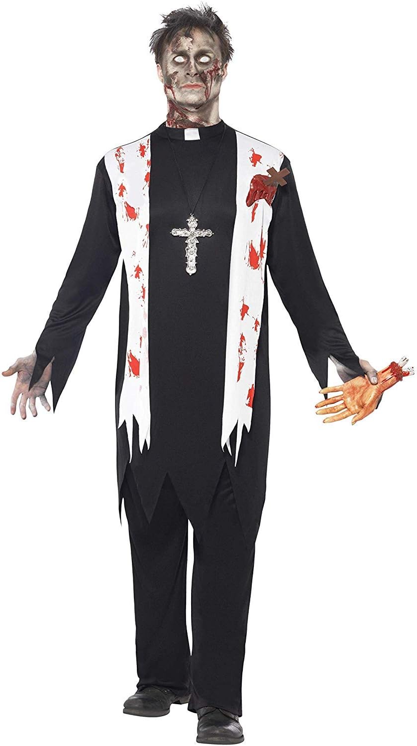Smiffys Zombie Priest Costume - Adult Men's Size L