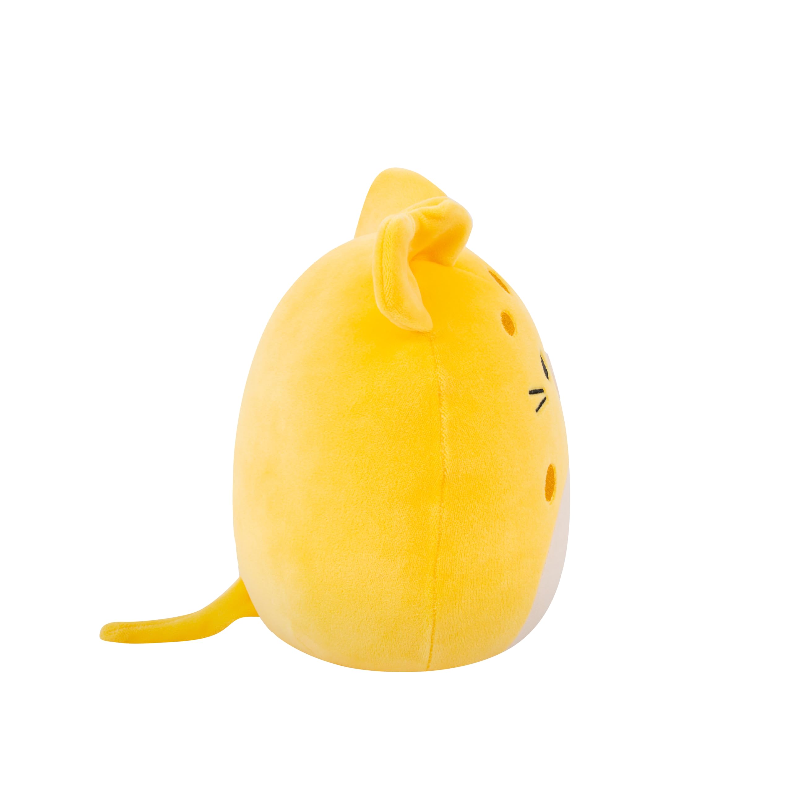 Squishmallows Amelia the Yellow Cheese Mouse - 7.5-Inch Plush Toy for Kids 3 Years and Up