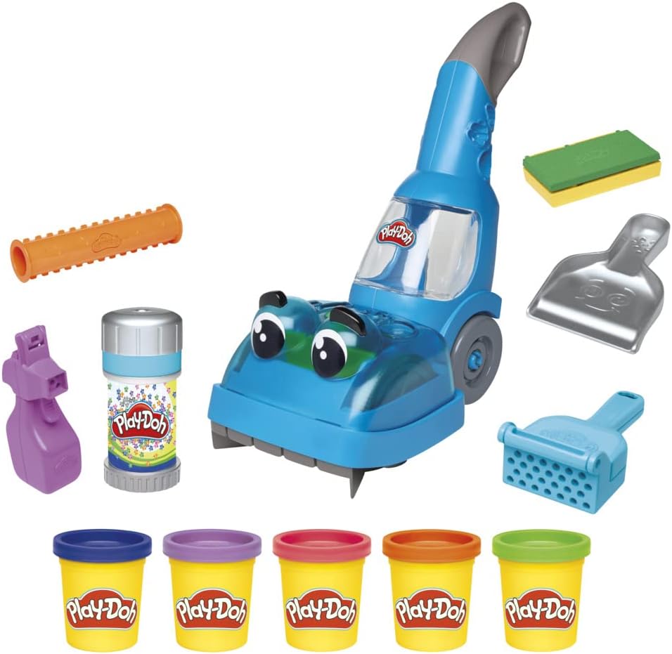Play-Doh - Zoom Zoom Vacuum and Clean-up Toy with 5 Colours