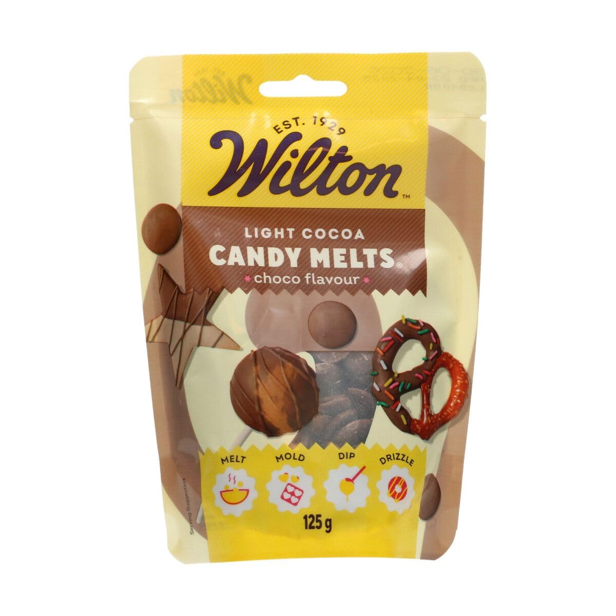 Wilton Candy Melts Light Cocoa - Chocolate Flavored Melting Candy for Baking & Decorating