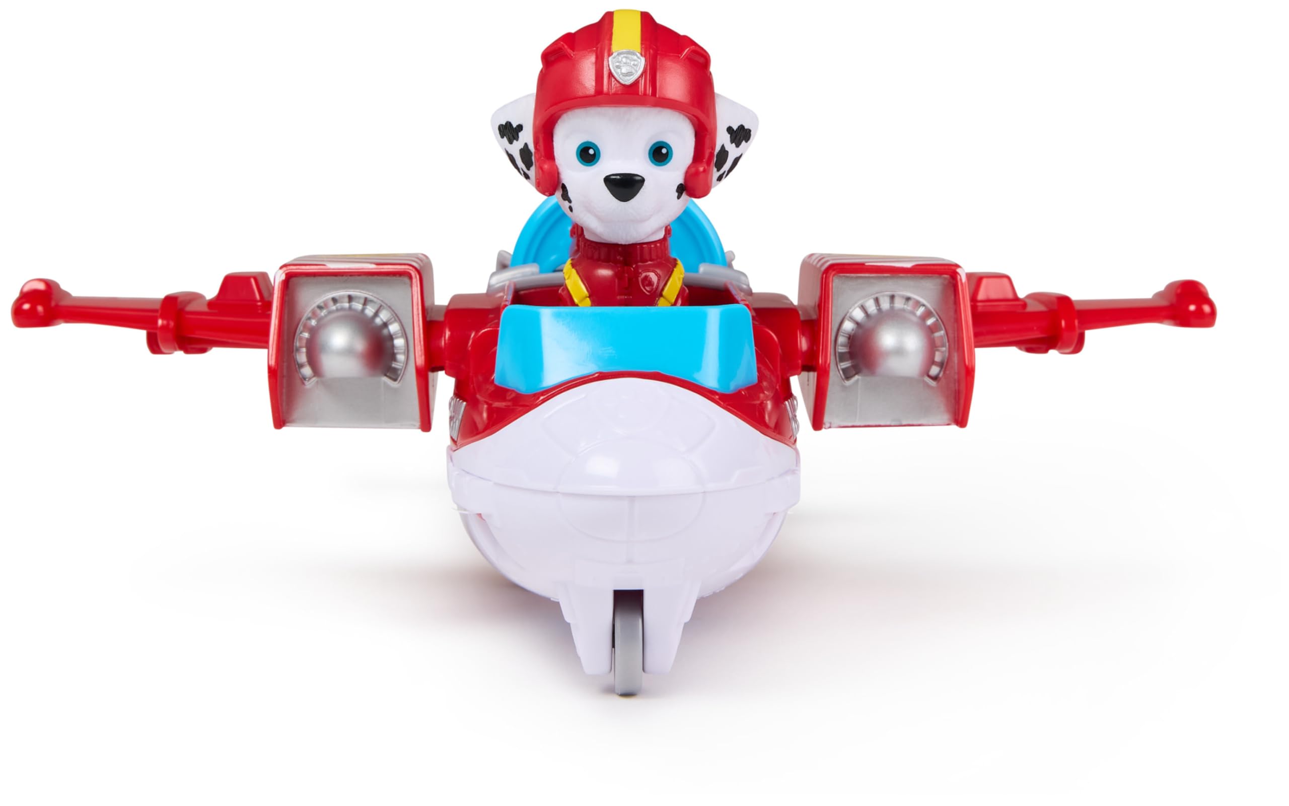 Paw Patrol Air Rescue Marshall Action Figure & Hero Hydro Plane Toy - Fire Rescue Vehicle with Water Disk Launcher