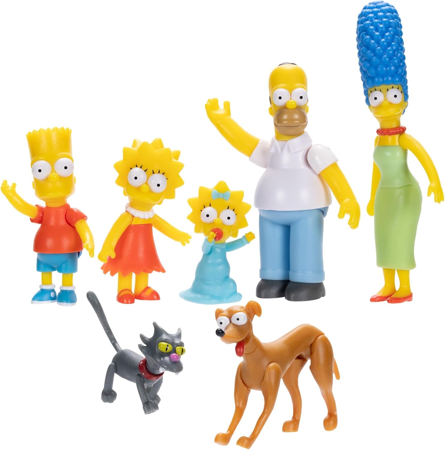 The Simpsons 2.5" Action Figure Scaled Multipack - Poseable Family Set with Pets