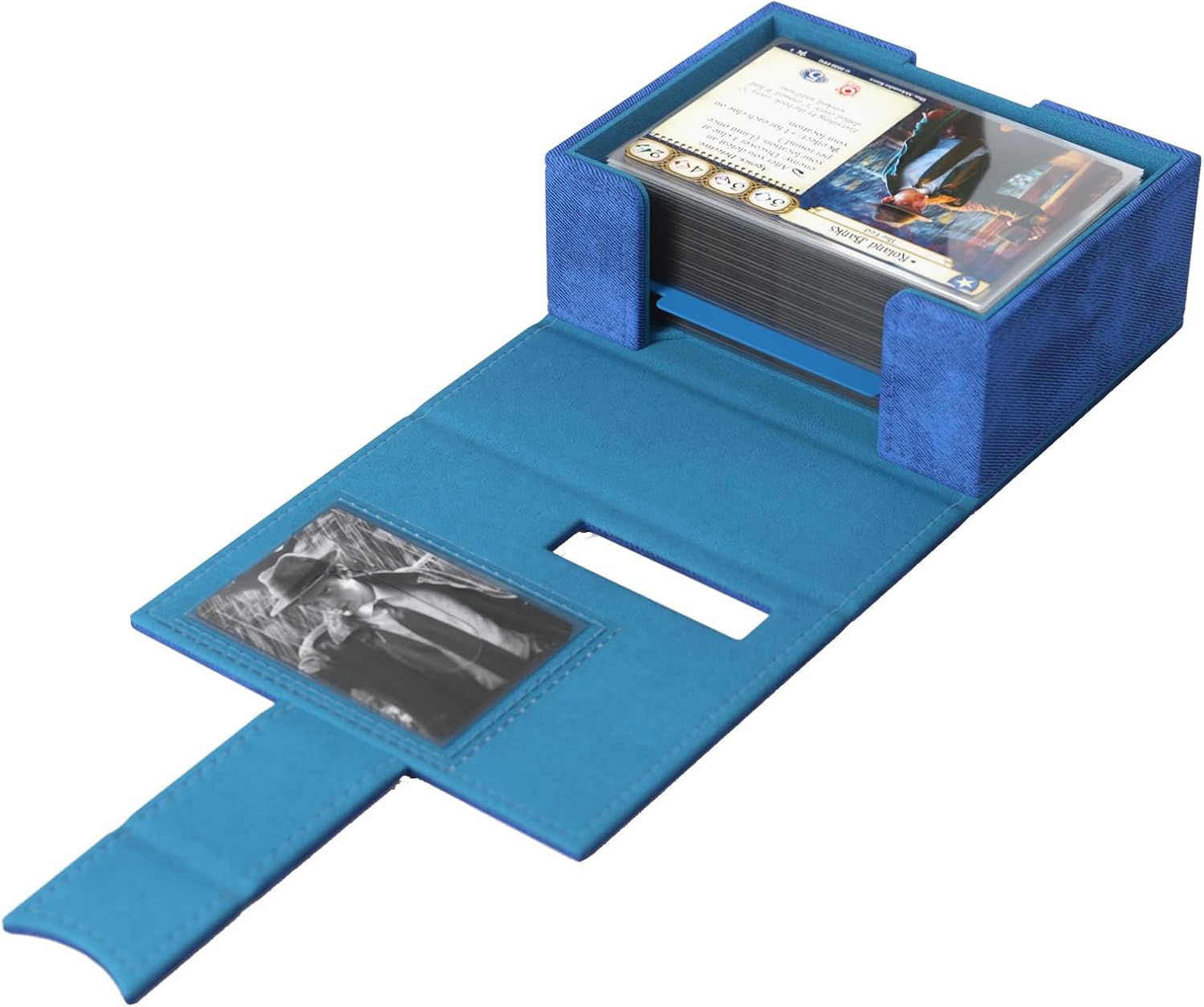 Gamegenic Arkham Horror Investigator Deck Tome - Blue Deck Box for Card Storage