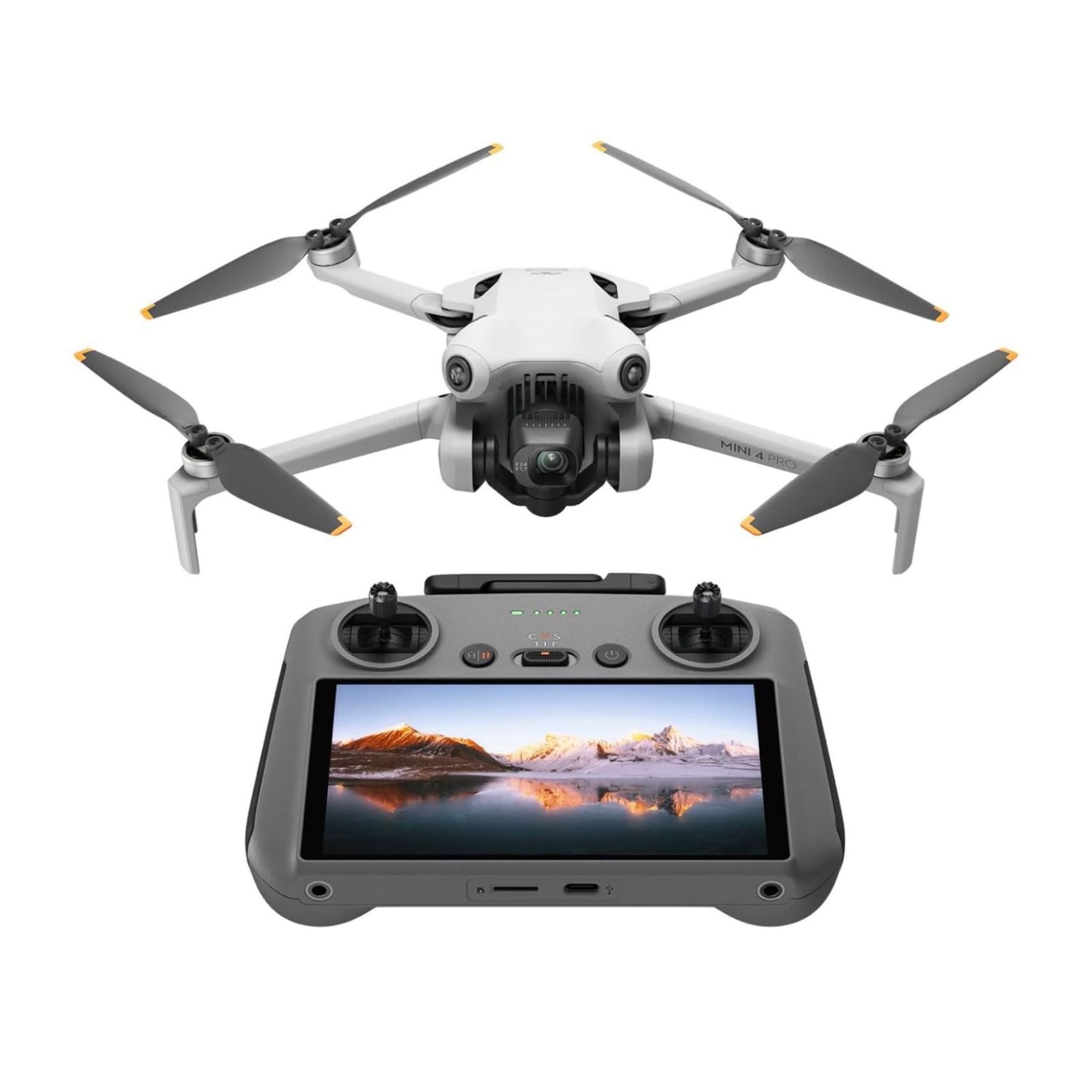 DJI Mini 4 Pro with DJI RC 2 - 4K HDR Folding Drone with Omnidirectional Obstacle Sensing