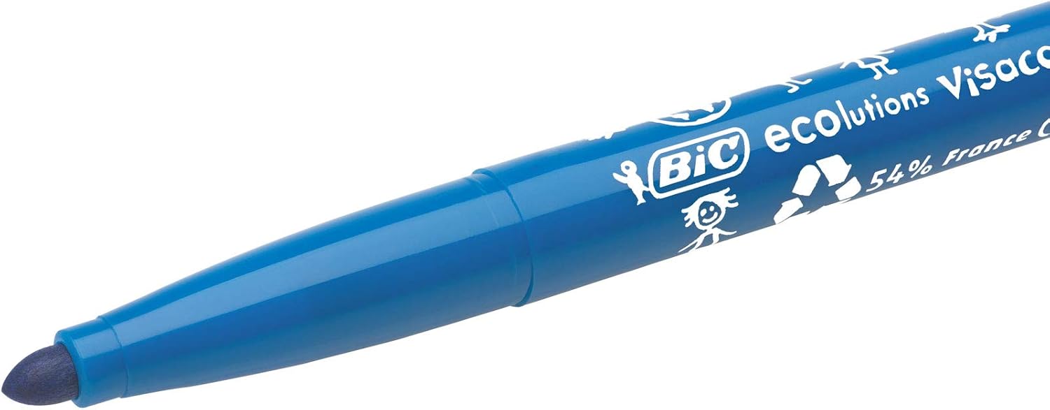 BIC Kids Visacolor XL Colouring Felt Tip Pens - 48-Pack with Extra Wide 4.5mm Tip