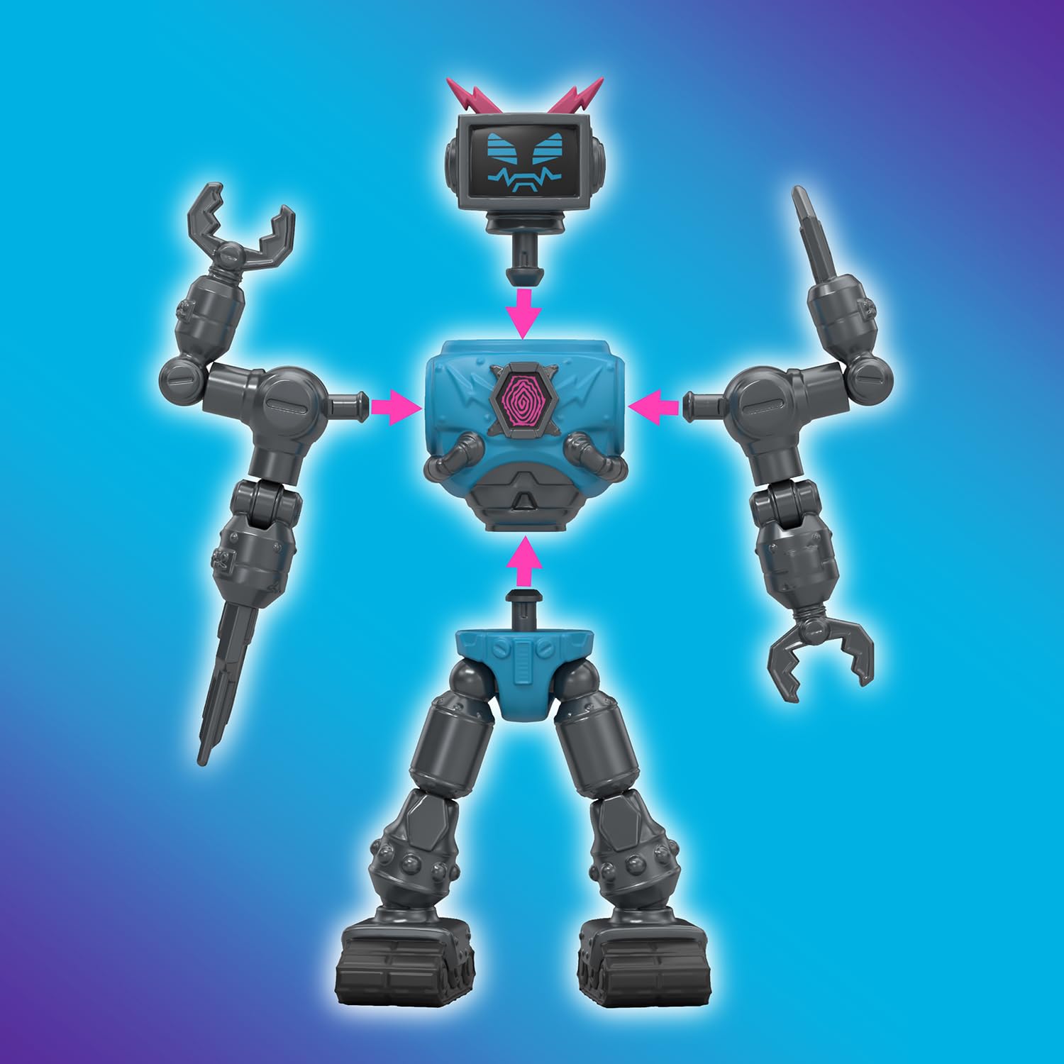 MrBeast Lab Hybrids Multi Pack - Mix & Match Fusion Action Figures for Kids 5+