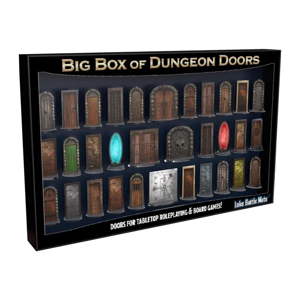 Loke Big Box of Dungeon Doors RPG Accessory for Tabletop Games