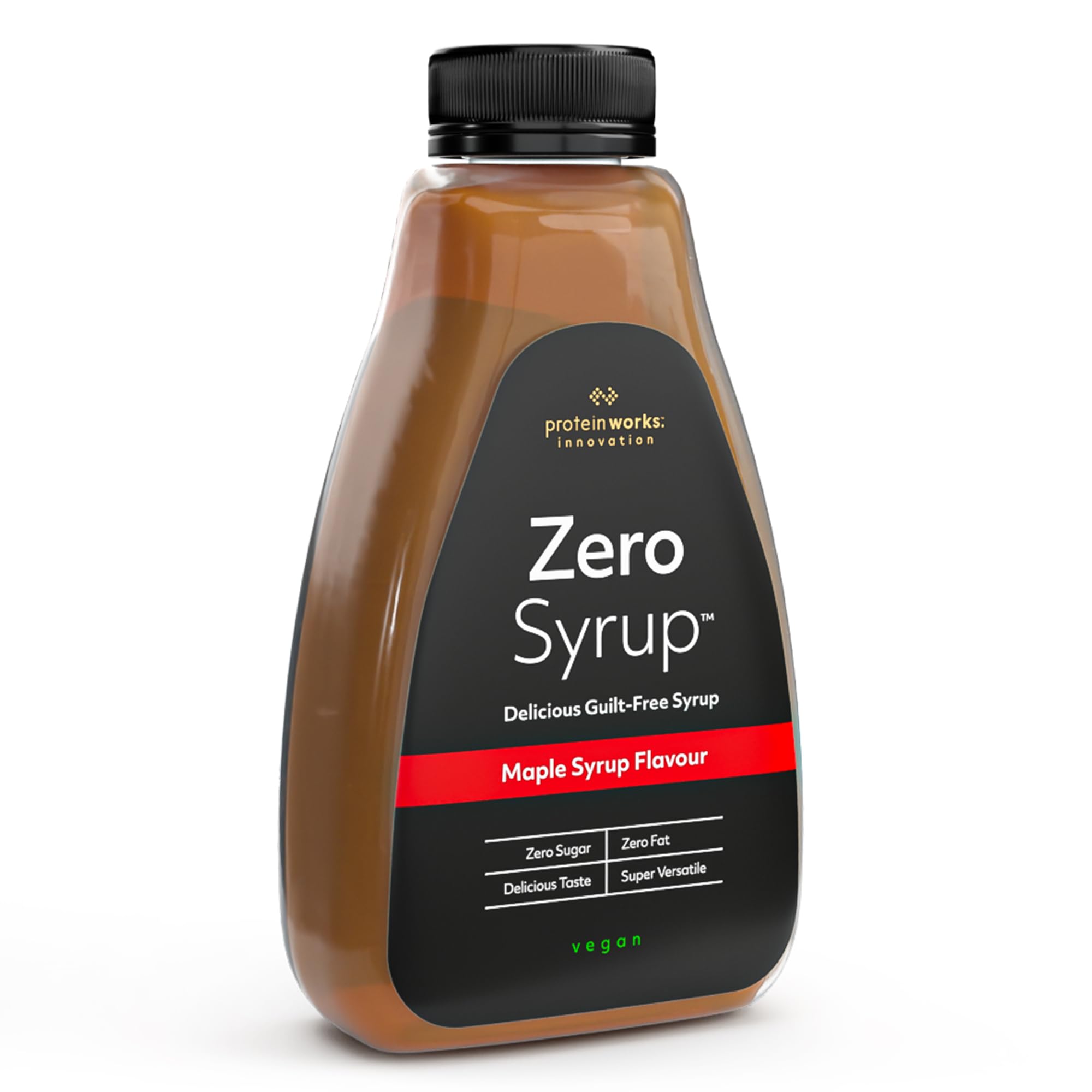 Protein Works Zero Syrup 425ml - Maple Flavour, Sugar-Free, Fat-Free, Low-Calorie Dessert Topping