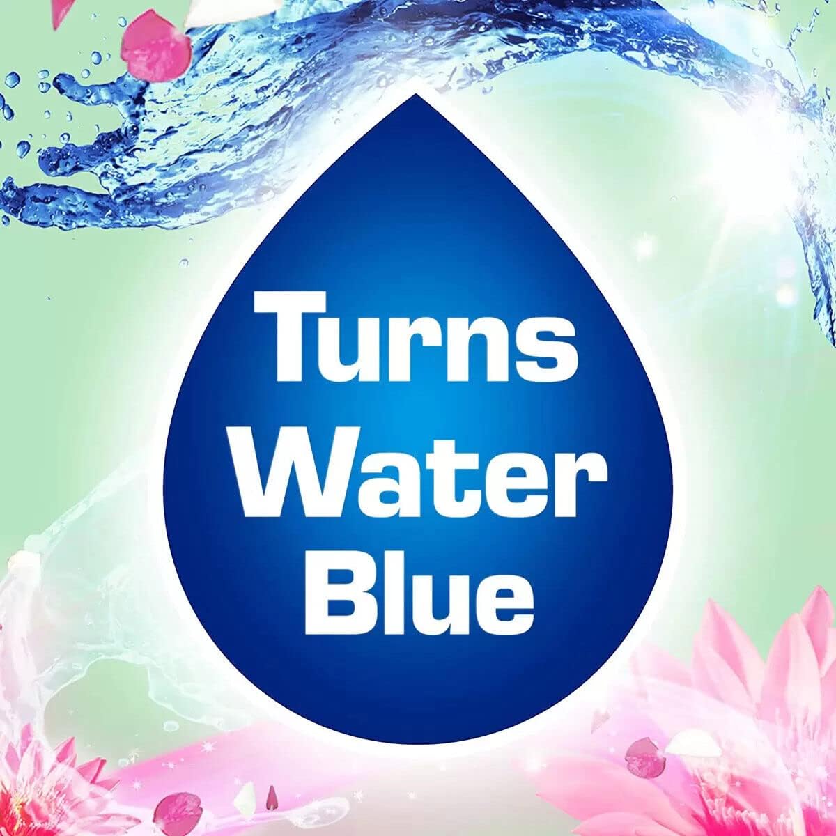 Bloo Colour Active Flower Rim Block, 150 g - Toilet Cleaning with Fresh Scent & Anti-Limescale