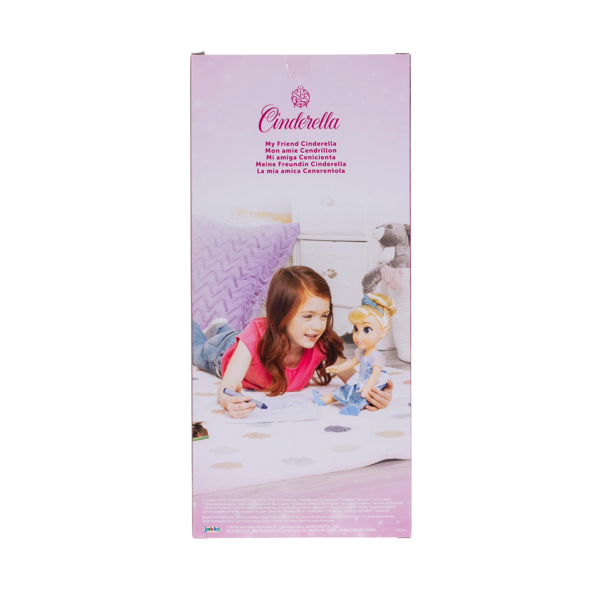 Disney Princess Cinderella Doll - 14" Shimmery Holofoil Dress with Royal Reflection Eyes, Ages 3+