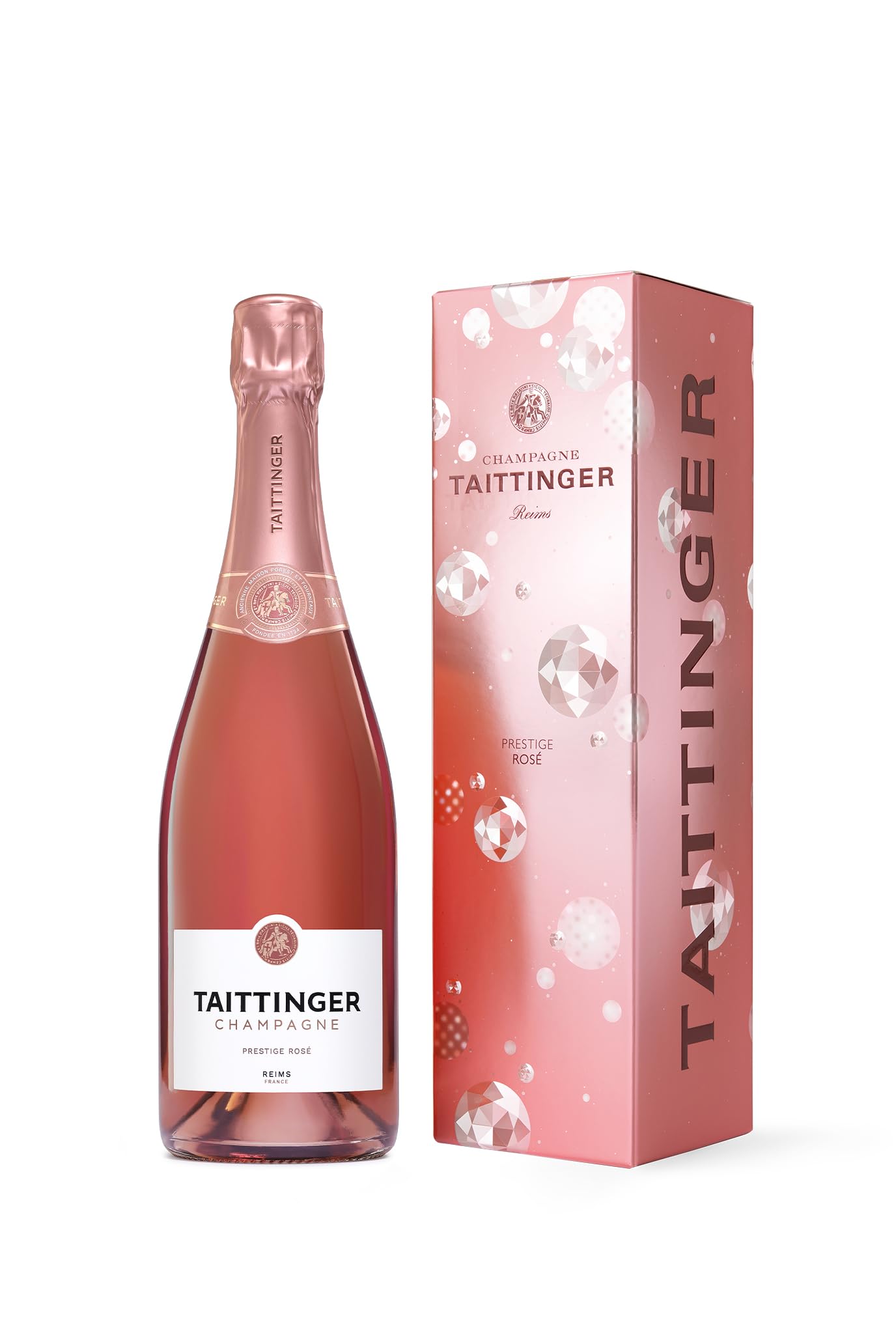Taittinger Brut Prestige Rosé Non Vintage Champagne in Gift Box (75cl)