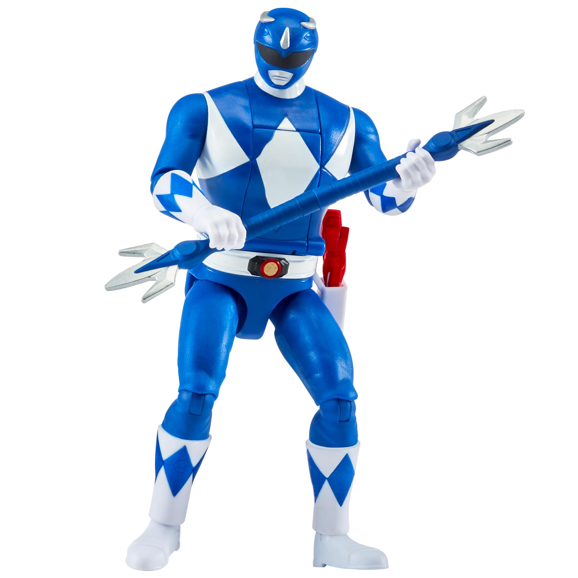 Power Rangers Mighty Morphin Auto-Morphin Blue Ranger Action Figure - Auto-Morphin Feature, 4+ Years