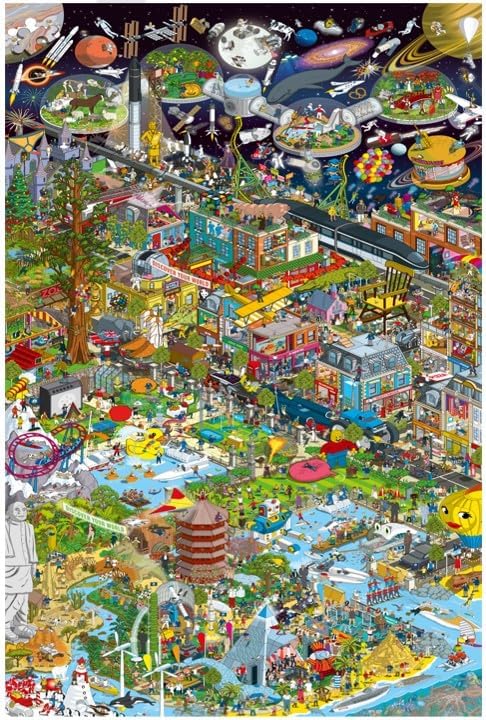 Ravensburger Guinness World Records 2000 Piece Jigsaw Puzzle - Panoramic Puzzle for Adults & Kids 12+