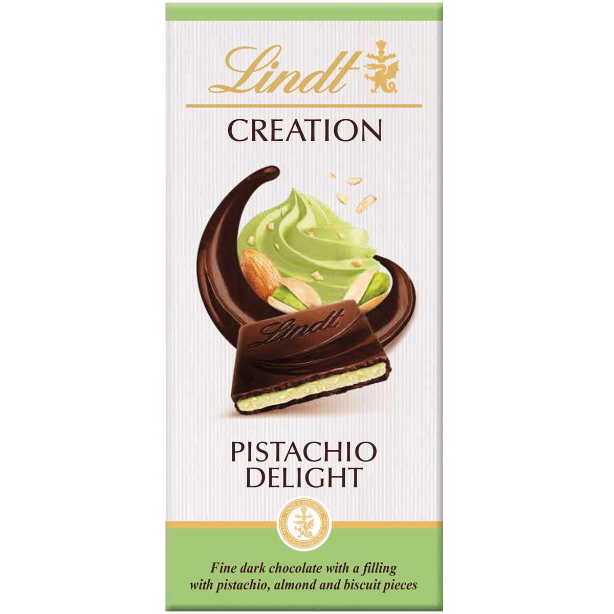 Lindt Creation Pistachio Delight Dark Chocolate Bar 150g