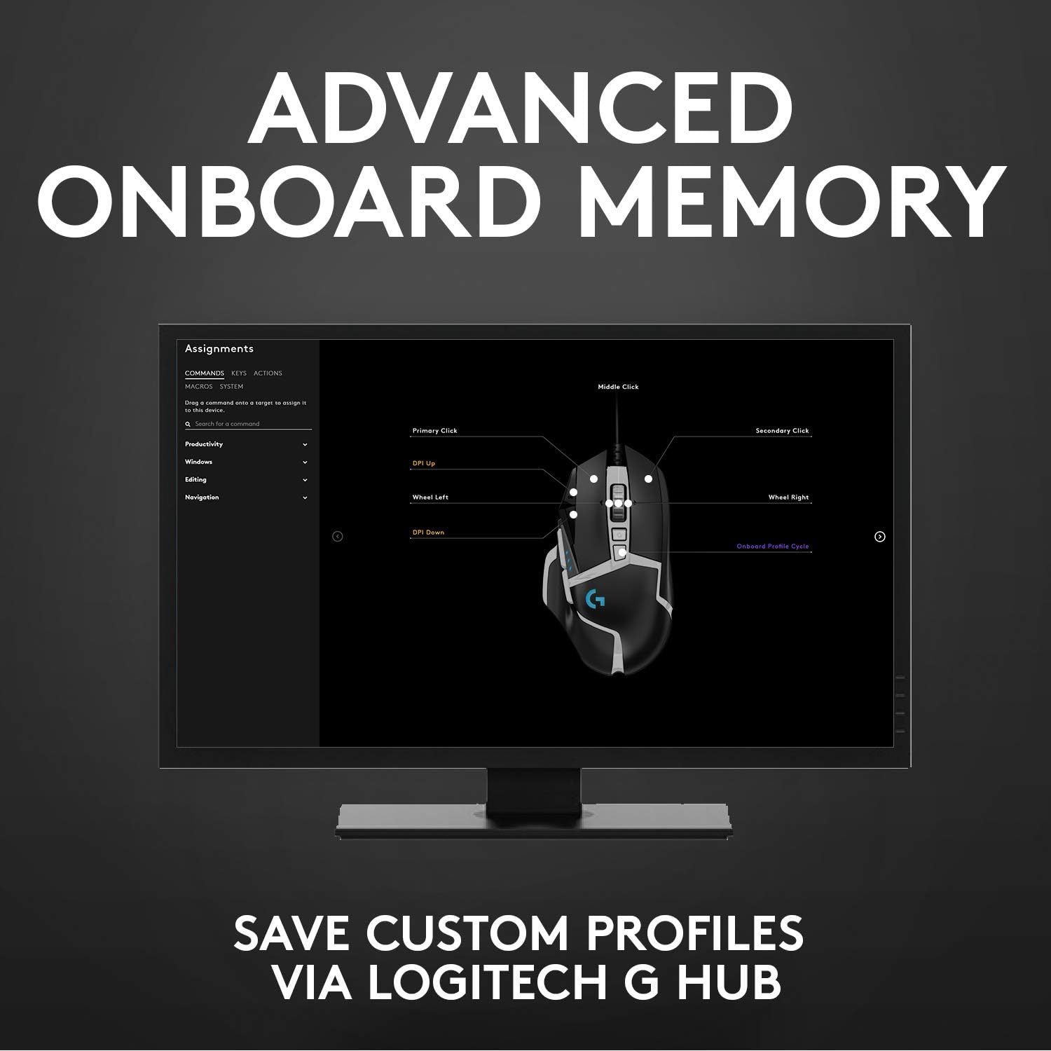 Logitech G502 HERO 25K Gaming Mouse Special Edition - Black & White