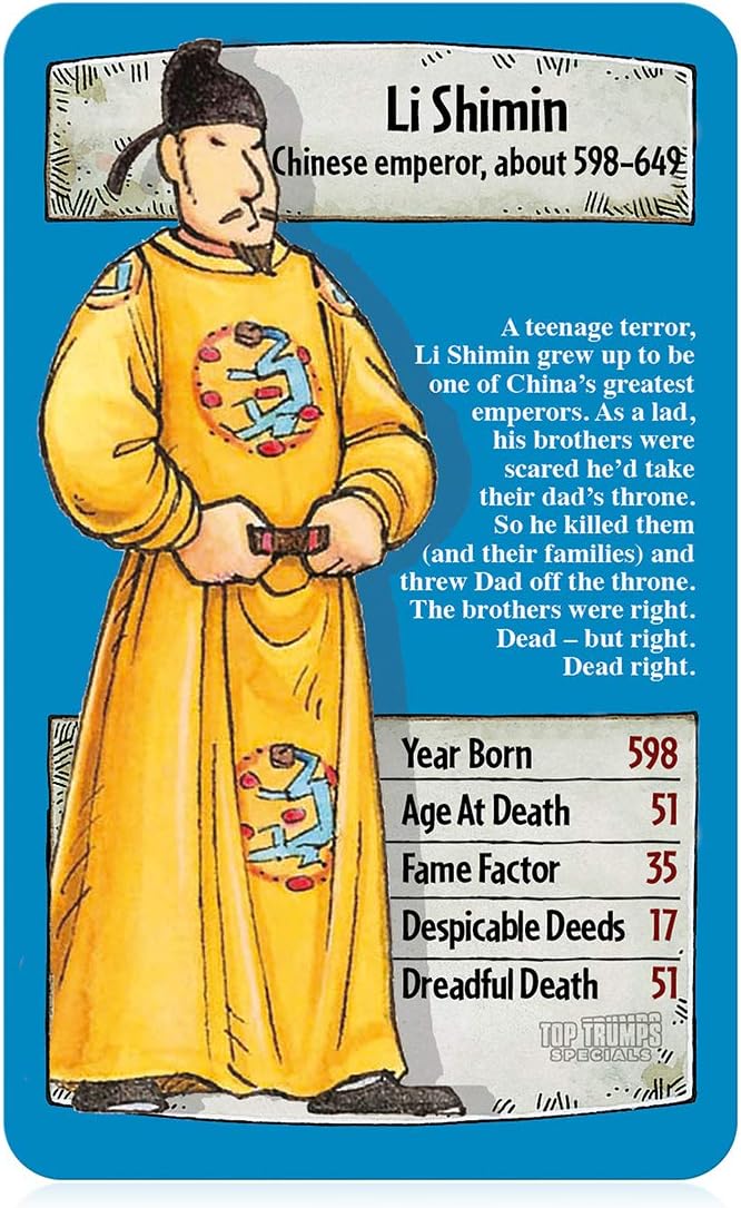 Horrible Histories Top Trumps Specials Card Game