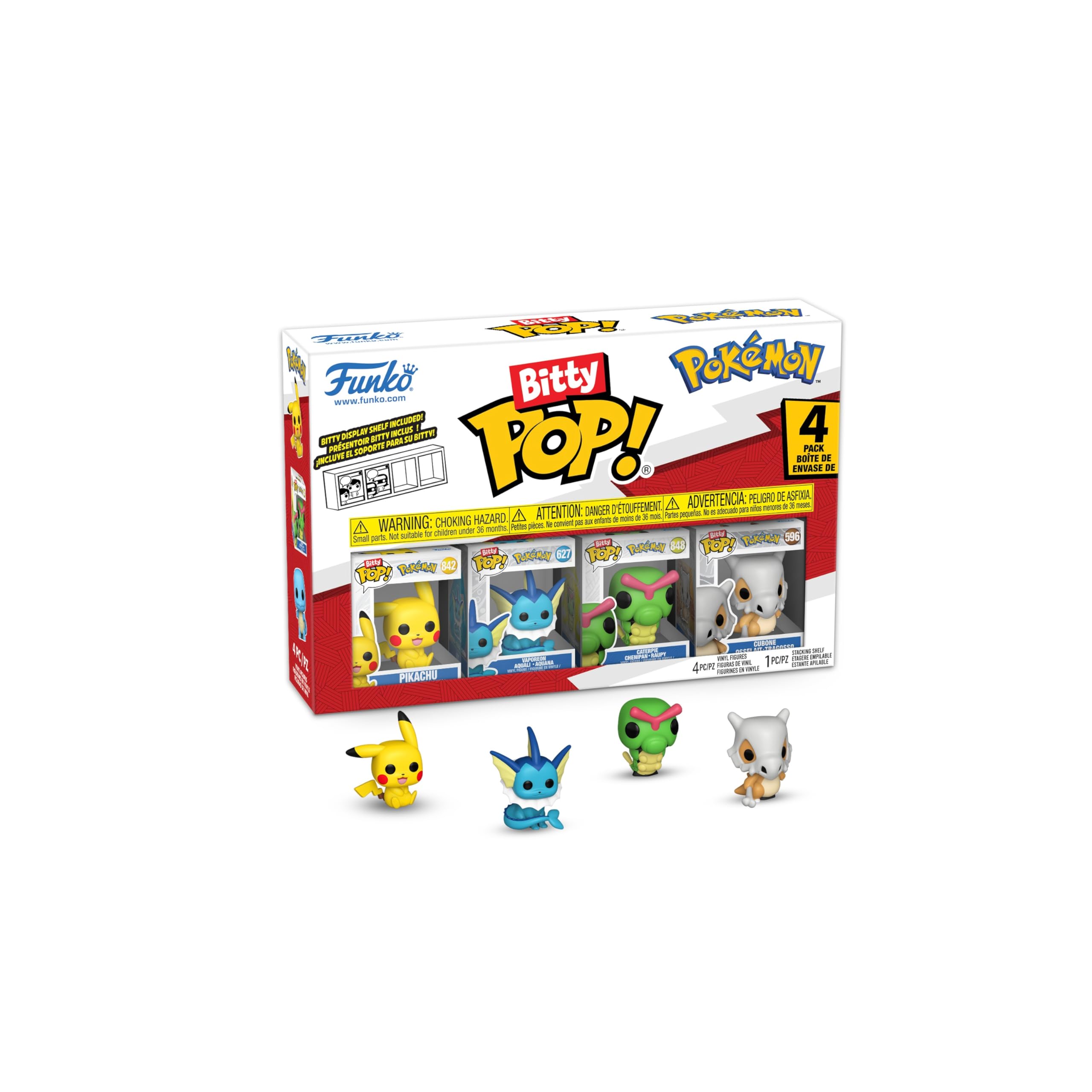Funko Bitty Pop! Pokémon - Pikachu 4-Pack with Mystery Mini Figure