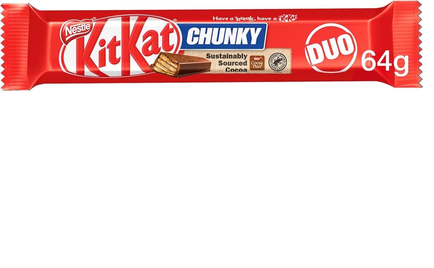 Kit Kat Chunky Duo Milk Chocolate Bars, 24 x 64 g