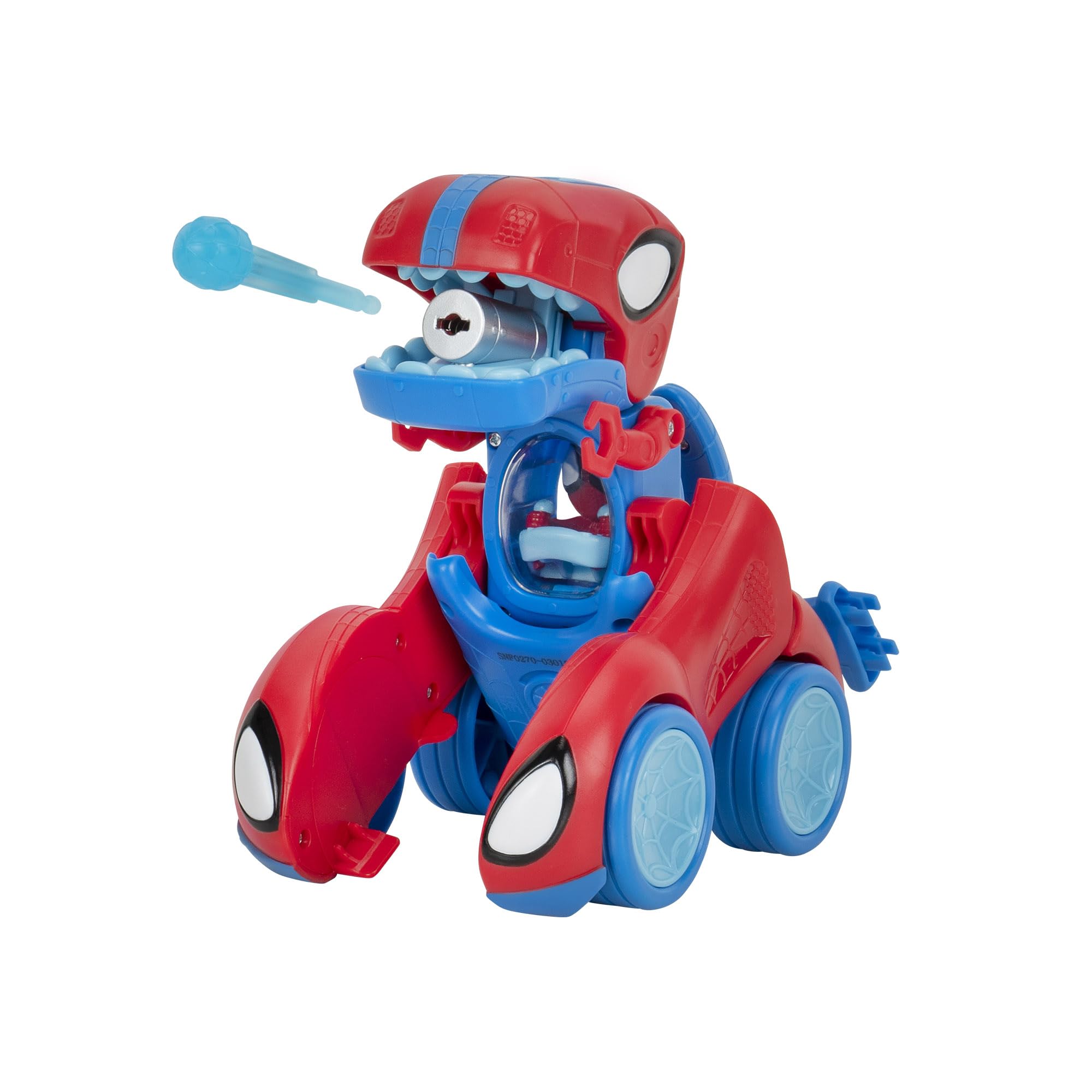 Spidey-Rex Racer - 8-Inch Transforming Vehicle with Sound Effects & Web Darts