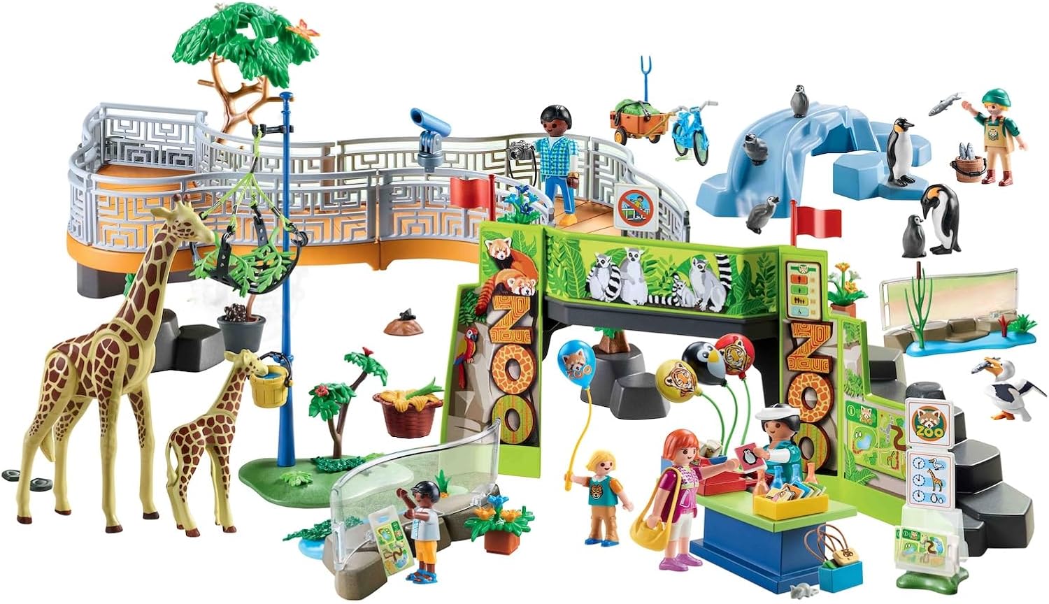 Playmobil 71600 MyLife: Large City Zoo Playset for Kids 4+