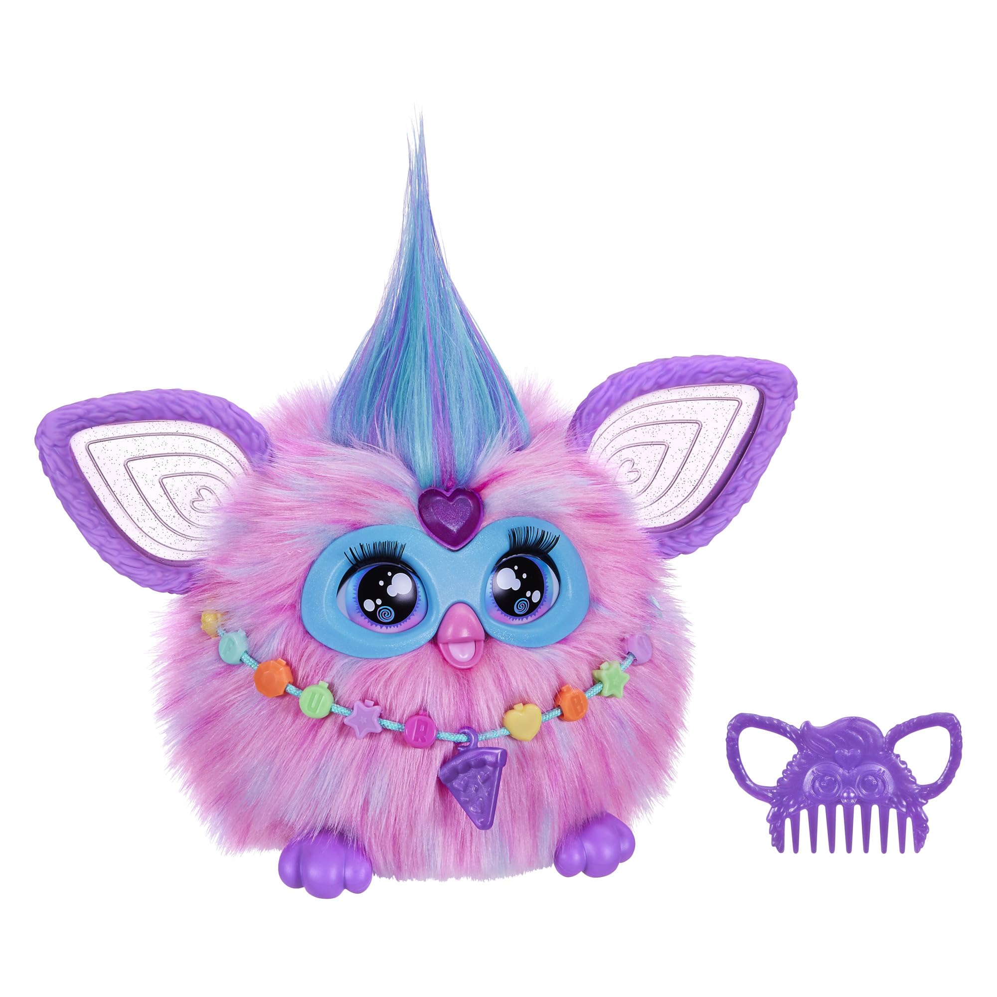 Furby Cotton Candy Pink & Blue Interactive Plush Toy - Voice-Activated Dancing & Talking Pet for Kids