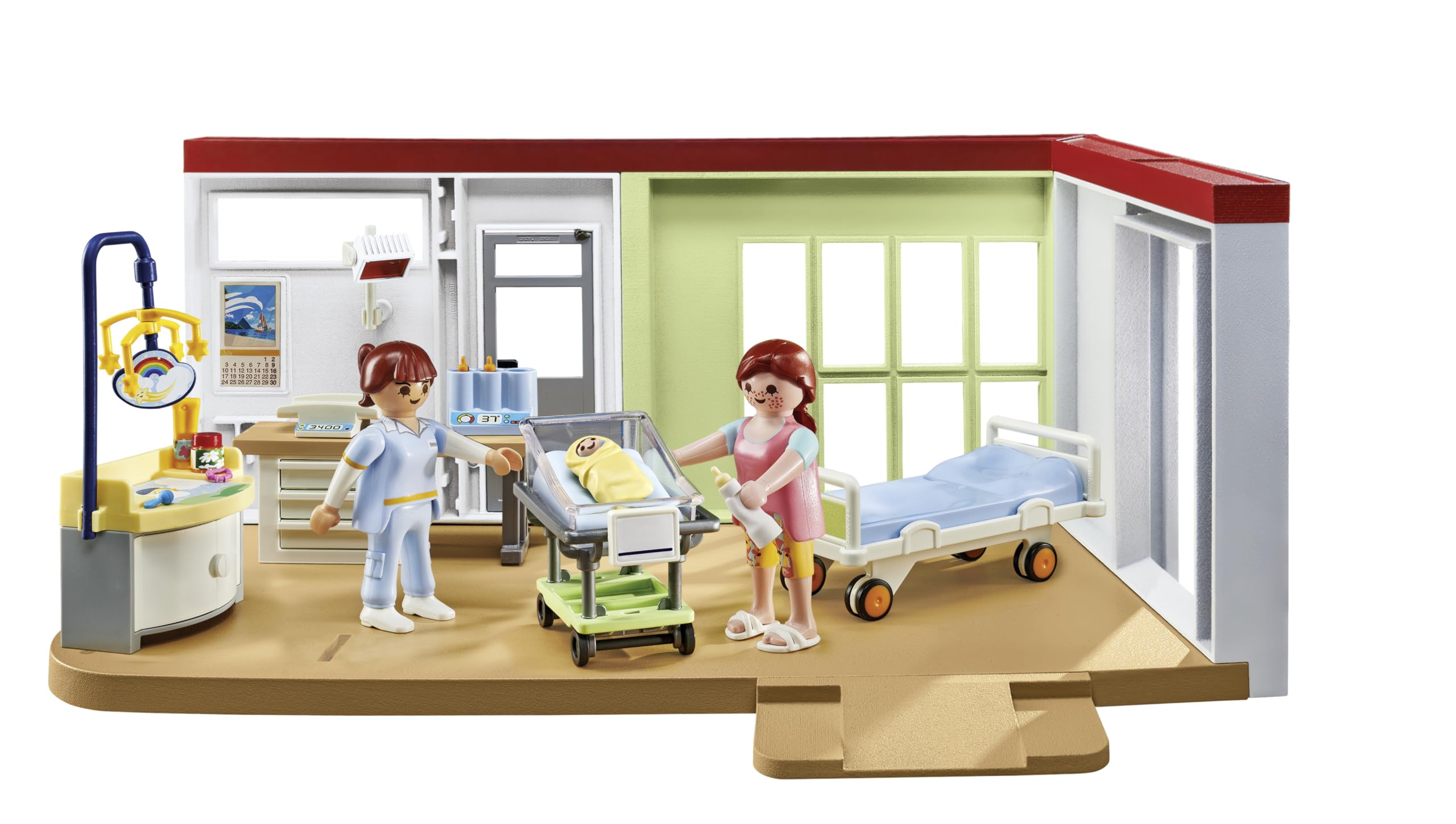 Playmobil 71616 Action Heroes Maternity Ward Playset - Educational Role Play for Ages 4+