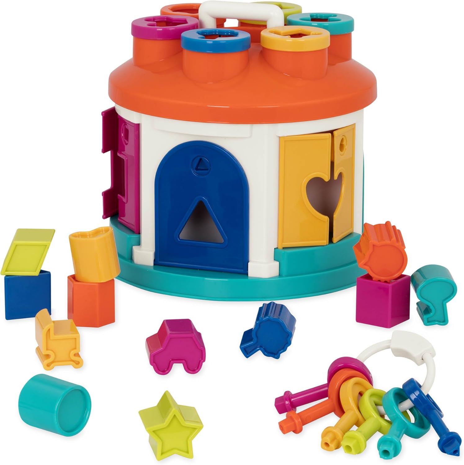 Battat Shape Sorter House - Color and Shape Sorting Toy for Toddlers 2 Years+