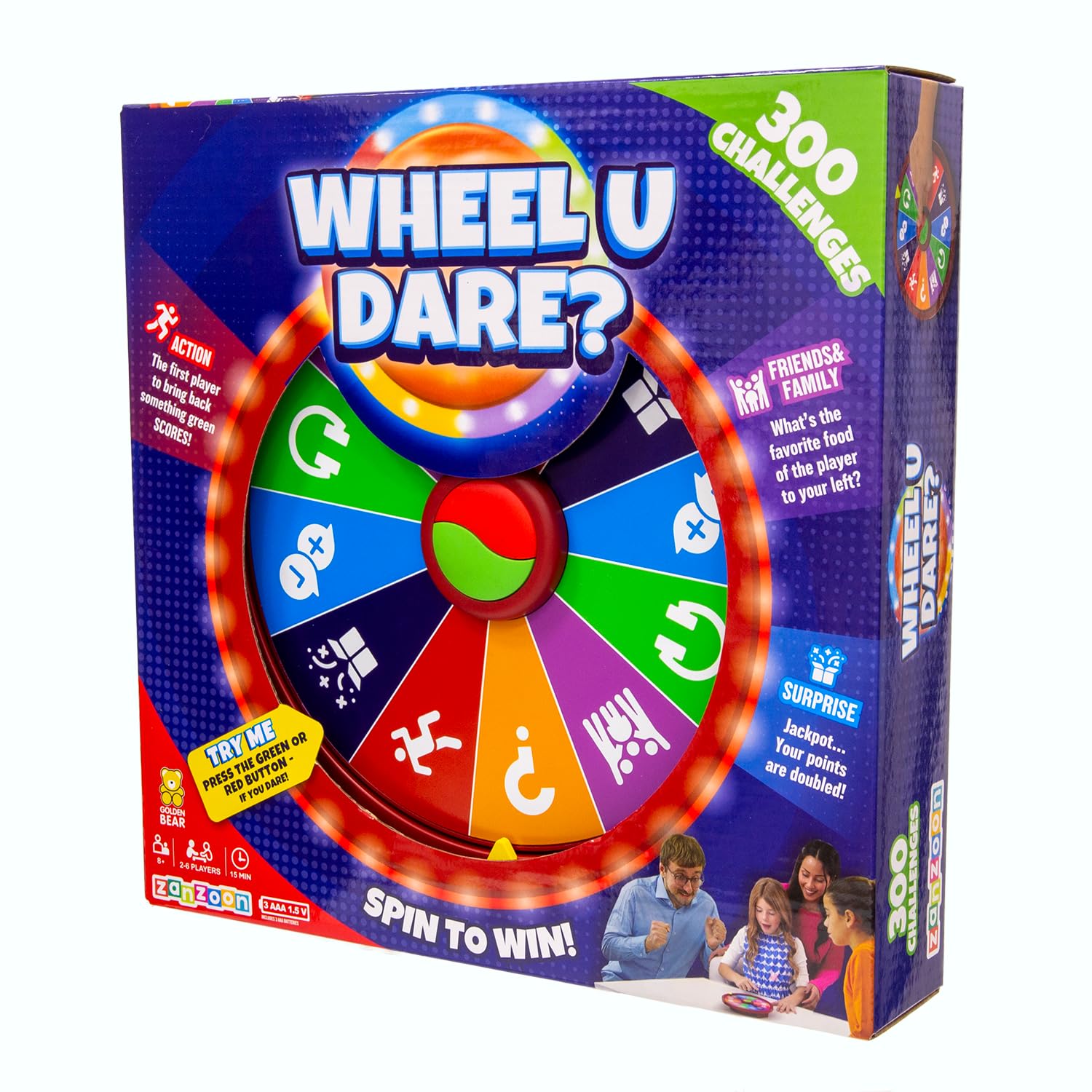 Wheel U Dare? The Ultimate Family Board Game with Electronic Game Master