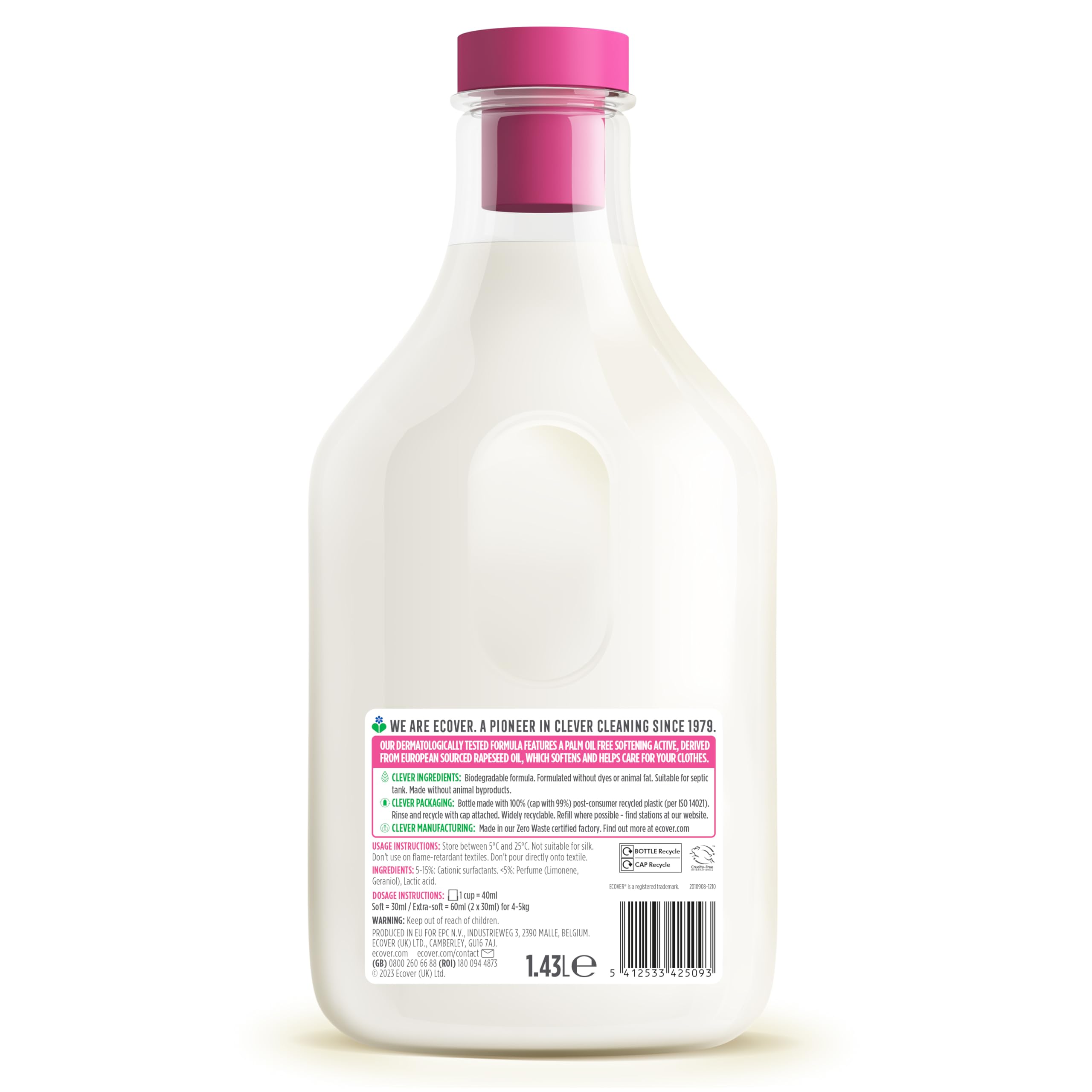 Ecover - Apple Blossom & Almond Fabric Softener (Liquid Fabric Conditioner)